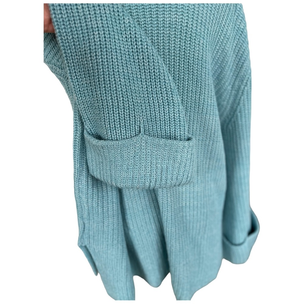 Lane Bryant Cowl Neck Sweater Loose Cuffed Sleeves Blue Size 18/20 - Picture 7 of 12